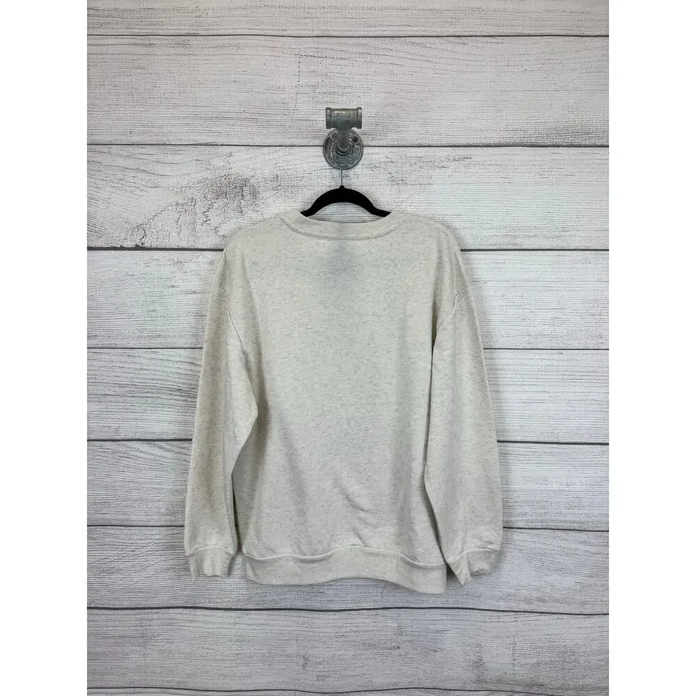 Kerusso Women's Cream Books Graphic Religious Sweatshirt Size Large - Picture 5 of 5